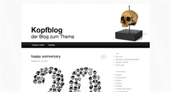 Desktop Screenshot of kopfblog.de